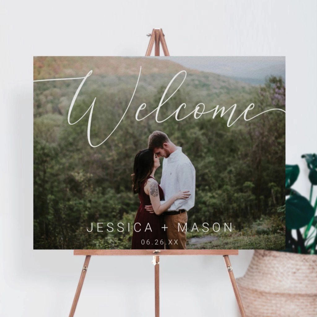 Modern Wedding Welcome Poster